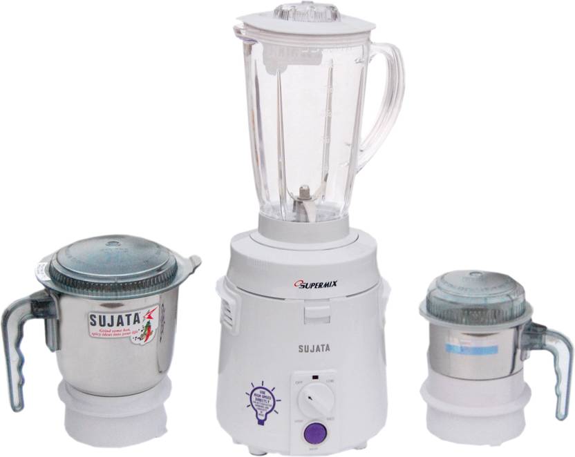Sujata SUPERMIX 900 W Mixer Grinder (3 Jars, White) Price in India