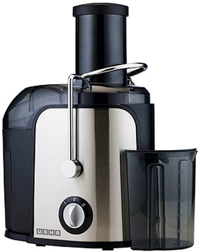 USHA JC3260 600 W Juicer (1 Jar, Silver and black) Price in India
