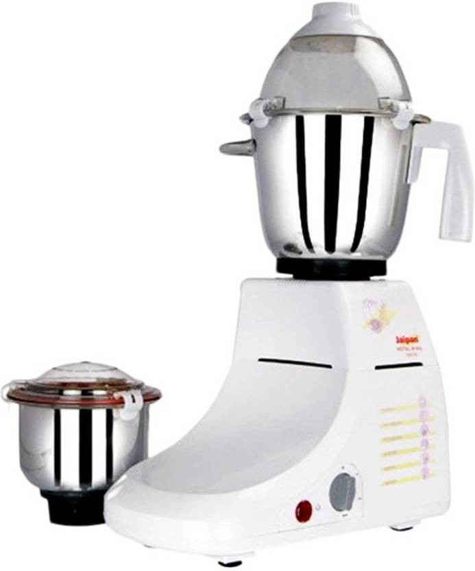 Jaipan Hotel King 1000 1000 W Mixer Grinder (2 Jars, White) Price in
