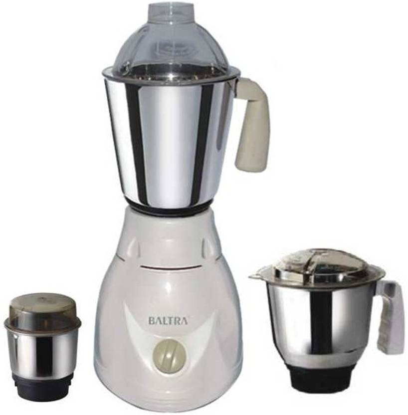 Baltra BMG118 500 W Mixer Grinder (3 Jars, White) Price in India Buy