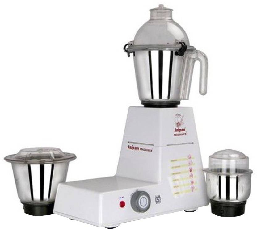 Jaipan Mixer Grinder JP1290 750 W Mixer Grinder (3 Jars, White) Price