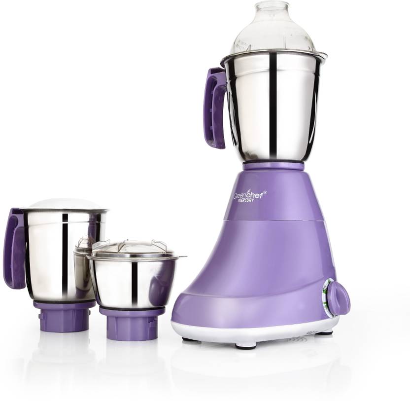 Greenchef Mercury 750 W Mixer Grinder (3 Jars, Lavender) Price in India