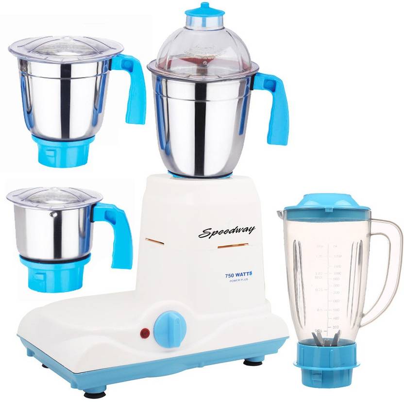 Speedway ABS Body MG16WFJ110 1000 W Juicer Mixer Grinder (4 Jars