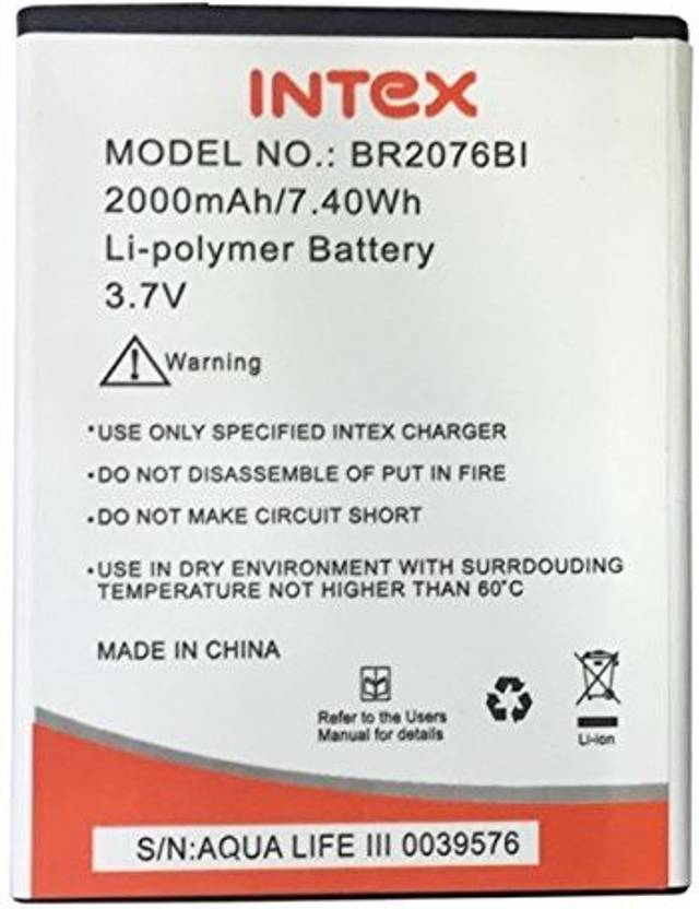 Intex Mobile Battery For Aqua Sense 5.0 Price in India - Buy Intex Mobile Battery For Aqua Sense
