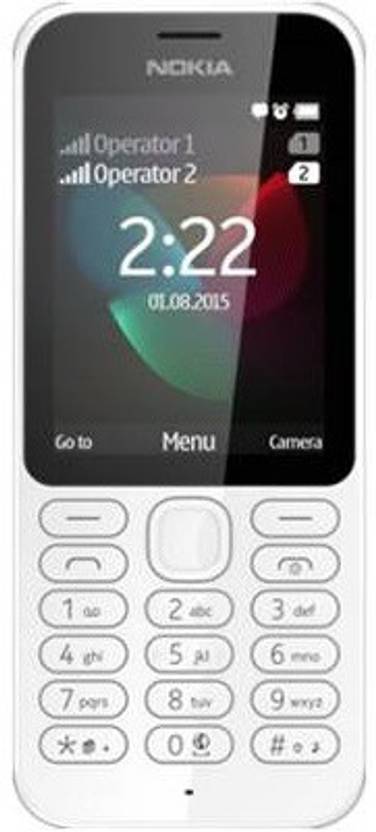 Nokia 222 Dual Sim (White) (White, 16 MB) 