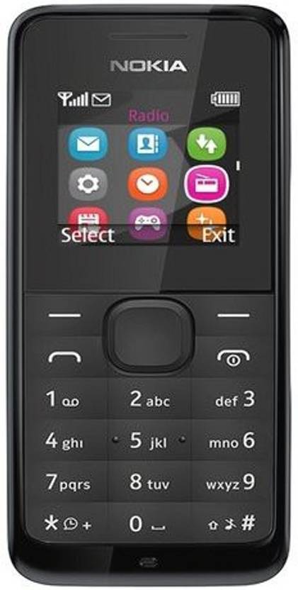 Nokia 105 Black Dual Sim (Black) 