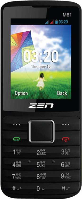 Zen M81 Gsm+Cdma (Black) 