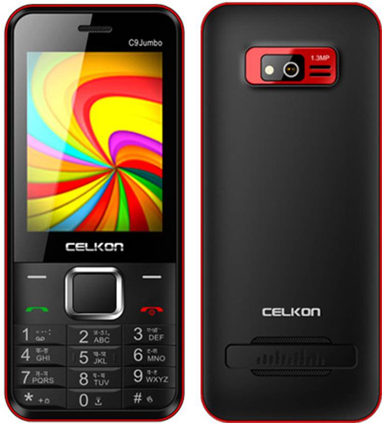 Celkon C9 Jumbo (Black & Red) 