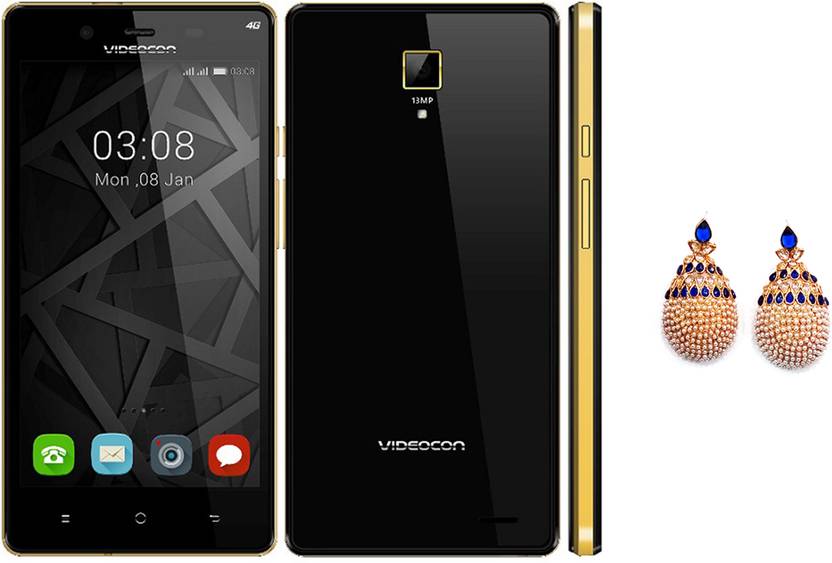 Videocon Z55 Krypton (Black and Gold, 16 GB)