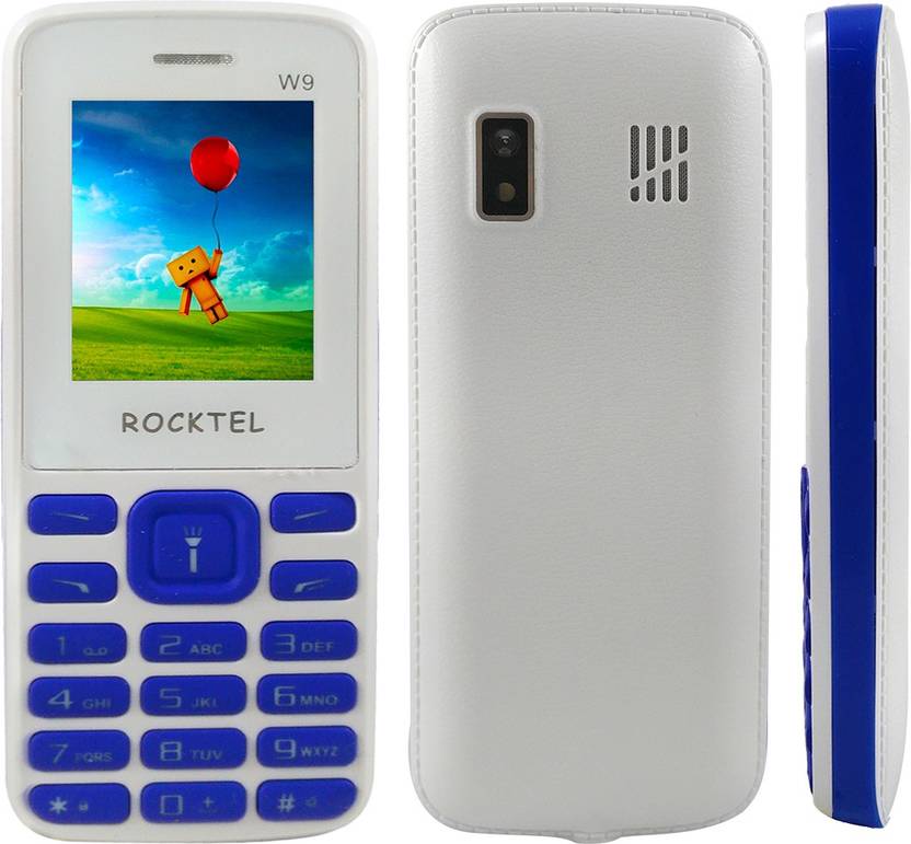 Rocktel W9 (White, Blue) 