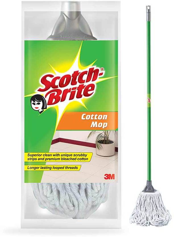 SCOTCH BRITE Cotton Handle Mop Refill Wet & Dry Mop Price in India