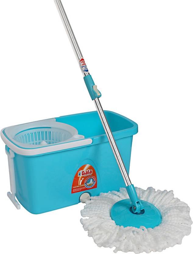 Gala Spin Popular Mop Set Built in Wringer Blue, White available at