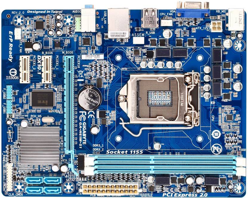 Gigabyte GA-H61M-S1 Motherboard - GIGABYTE : Flipkart.com