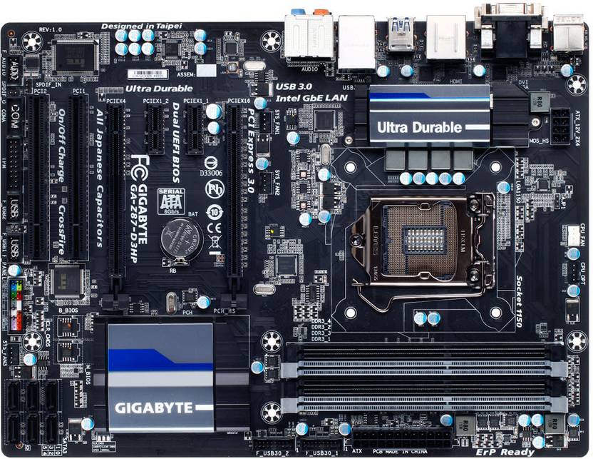 Gigabyte GAZ87D3HP Motherboard GIGABYTE