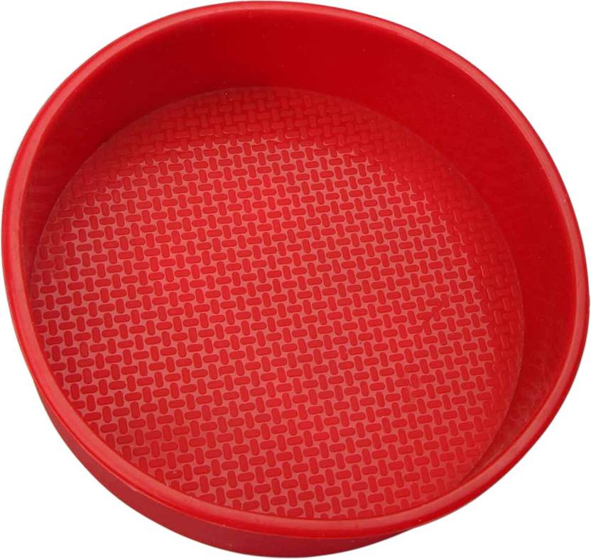 Silico 6 Inch Round Silicone Bakeware Pan Cake Mold Red 1 Cup Silico 6 Inch Round Silicone Bakeware Pan Cake Mold Red 1 Cup Mould