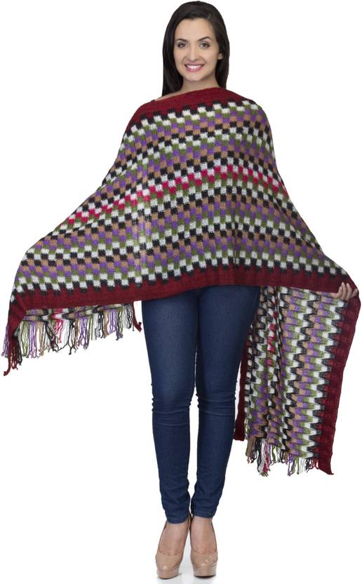 One Femme Checkered Women Muffler Buy Multicolor 01 One Femme