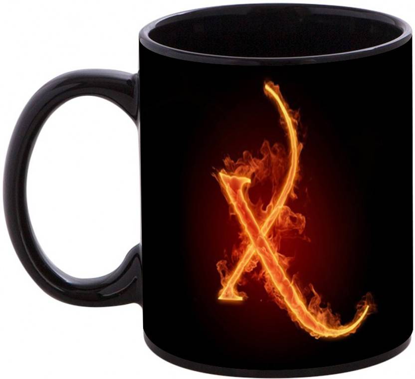 Shopmania Happy Birthday Gift For Starting Letter X Ceramic Coffee Mug 