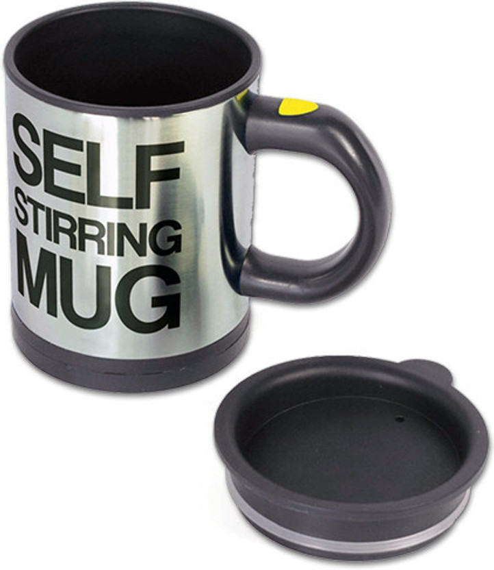 HitPlay Self Stir Stainless Steel Coffee Mug(250 ml)