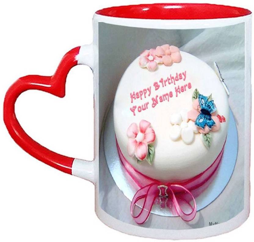 Muggies Magic Birthday Cake For Sister Name Red Heart Handle 11 Oz