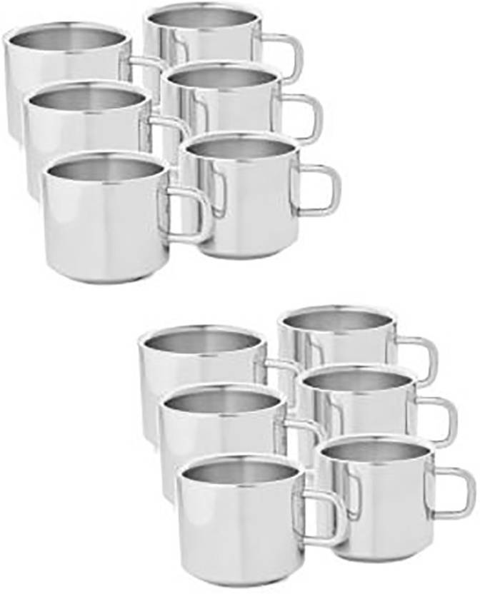 Aoito Source Stainless Steel Tea Cup Set Of 12 Stainless Steel Coffee aoito-source-stainless-steel-tea-cup-set-of-12-stainless-steel-coffee