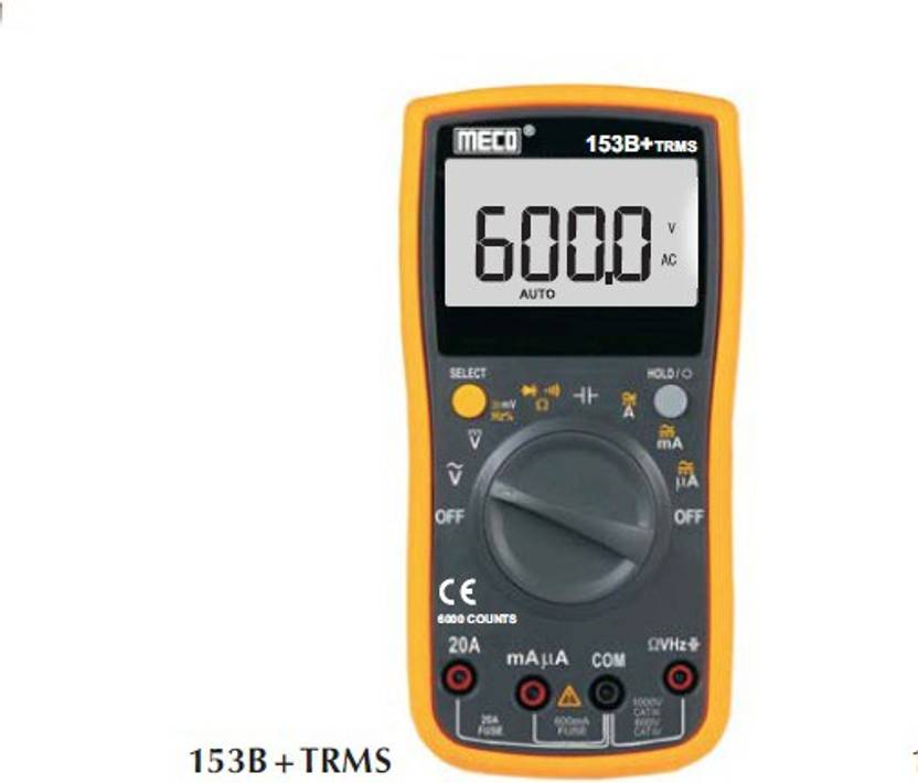 Meco 153B+TRMS Digital Multimeter Price in India Buy Meco 153B+TRMS