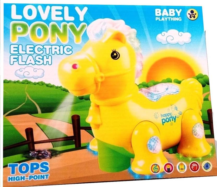 bluebells india pony projection musical rotating moving lighting toy