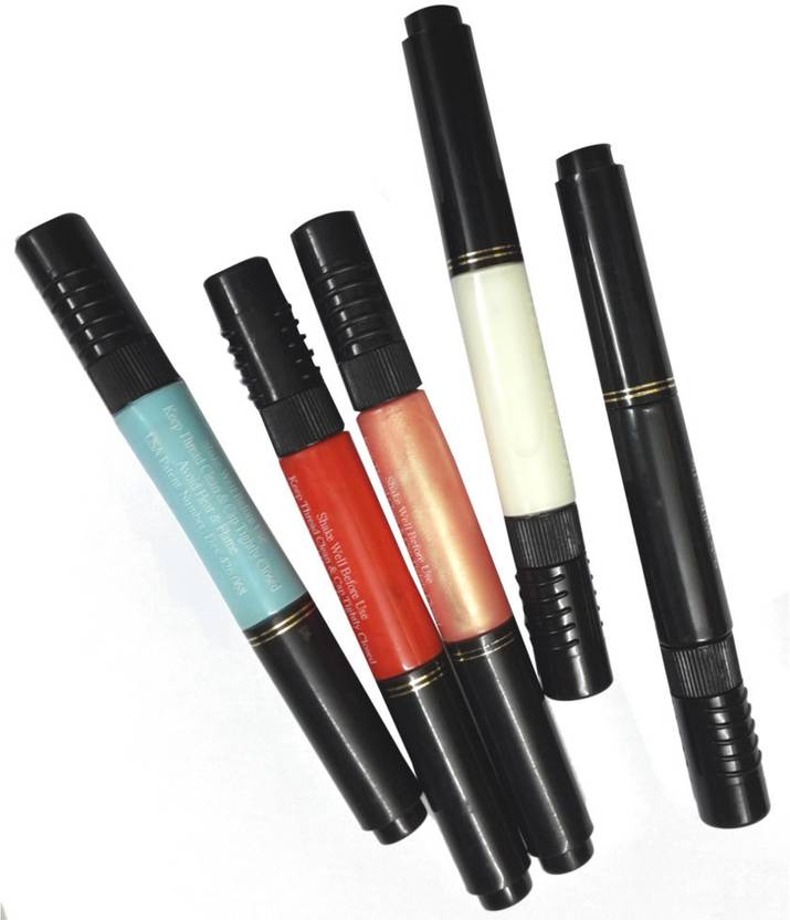 Leysha 2 In 1 Nail Art Pen Set Of 5 Price In India Buy Leysha 2
