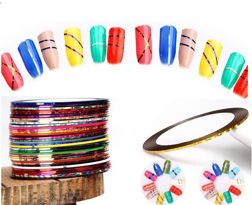 Jay Hari 32 Colors 1mm Nail Striping Tape Line For Nails Decorations