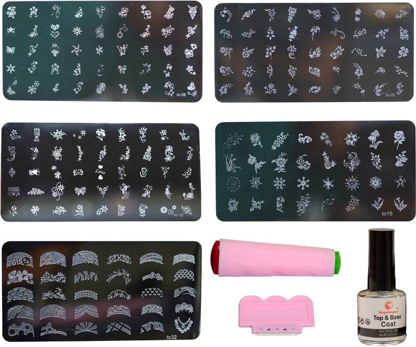 Imported Nail Art Stamping Kit With 5 Large Image Plates Price In Imported Nail Art Stamping Kit With 5 Large Image Plates