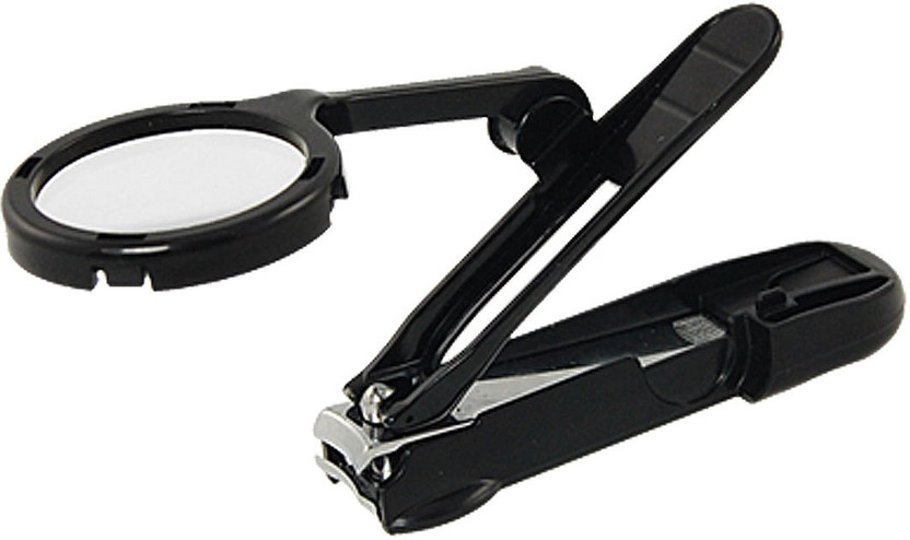 nail clipper with magnifying glass