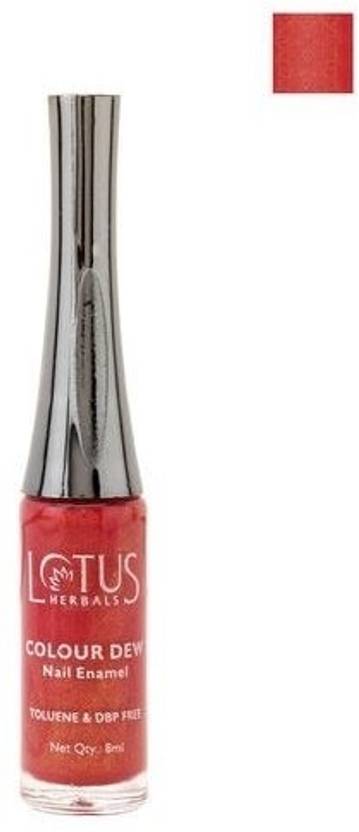 lotus colour dew nail enamel 91 cherry crush price in india buy