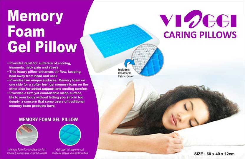 Pack My Bag Memory Foam With Cool Gel Neck Pillow White Price In