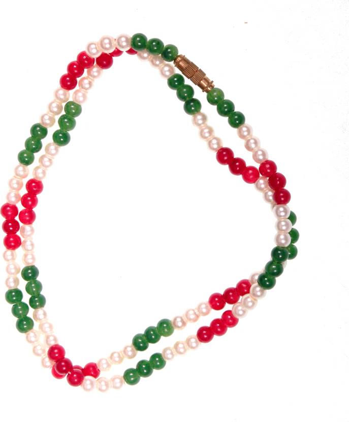 Jaipur Gems And Handicrafts RedWhiteGreen Multi Sapphire Beads Mala Prayer Rosary Jaipur Gems And Handicrafts RedWhiteGreen Multi Sapphire Beads Mala Prayer Rosary