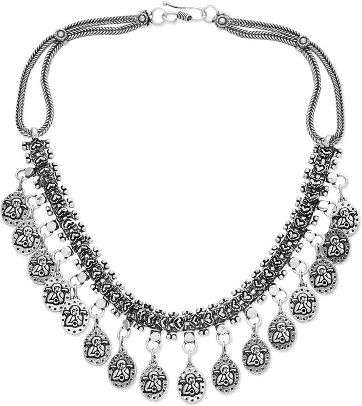 Watch Me German Silver Necklace For Women Elephant Ing Around Watch Me German Silver Necklace For Women Elephant Ing Around Alloy