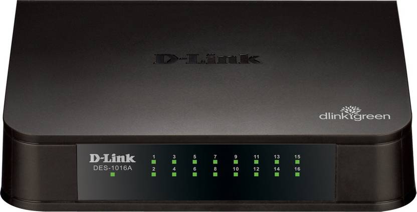 D-Link DES-1016A 16-Port 10/100 Network Switch