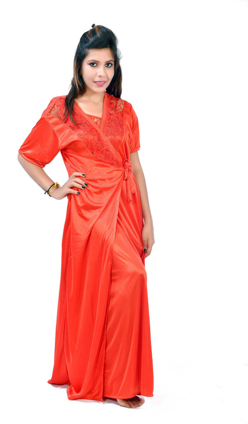 satin nighty flipkart