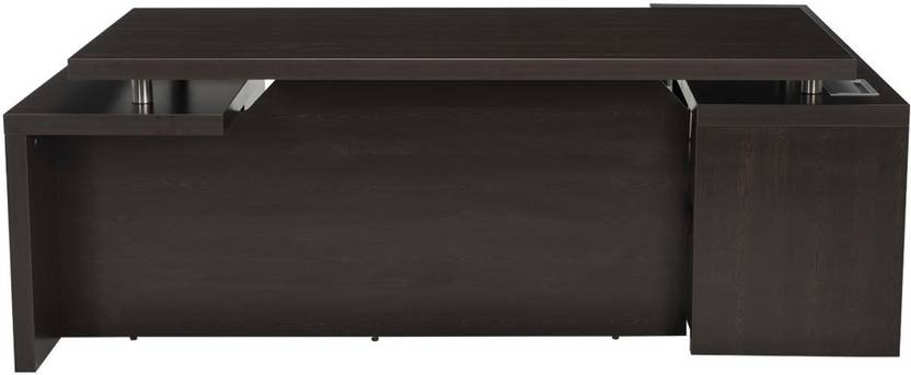 Durian DWS/34755/A Engineered Wood Office Table Free Standing, Finish Color Wenge