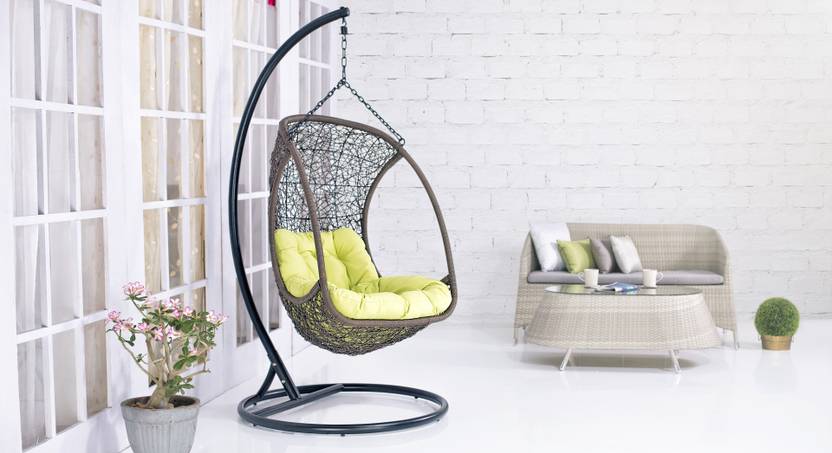 Urban Ladder Calabah Swing Synthetic Fiber Outdoor Chair In Urban Ladder Calabah Swing Synthetic Fiber Outdoor Chair