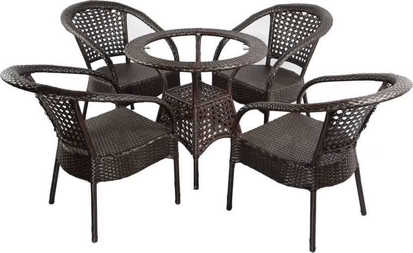 mavi brown cane table chair set price in india buy mavi brown