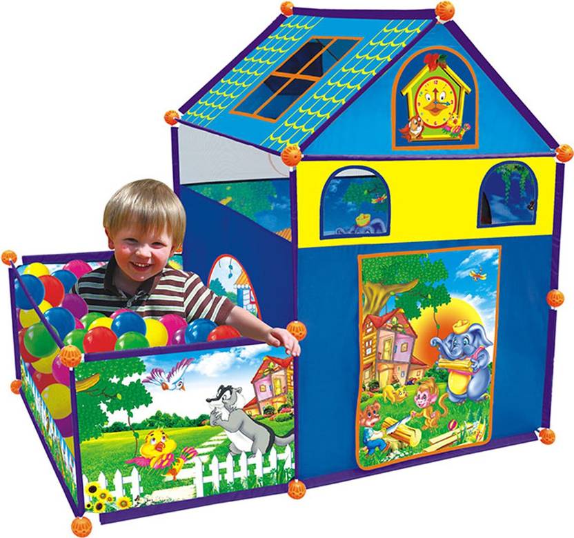EMOB Baby Tent Kids House with Colourful Balls Baby Tent