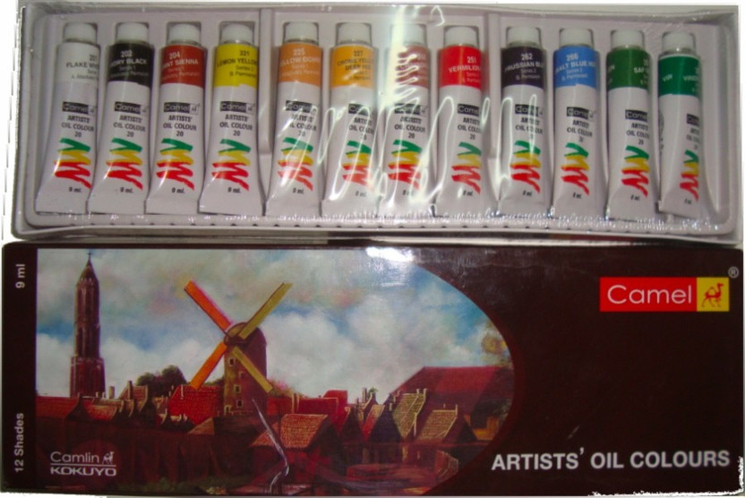 Camlin Artists Oil Colors (20-M-12)(Set of 1, Assorted)