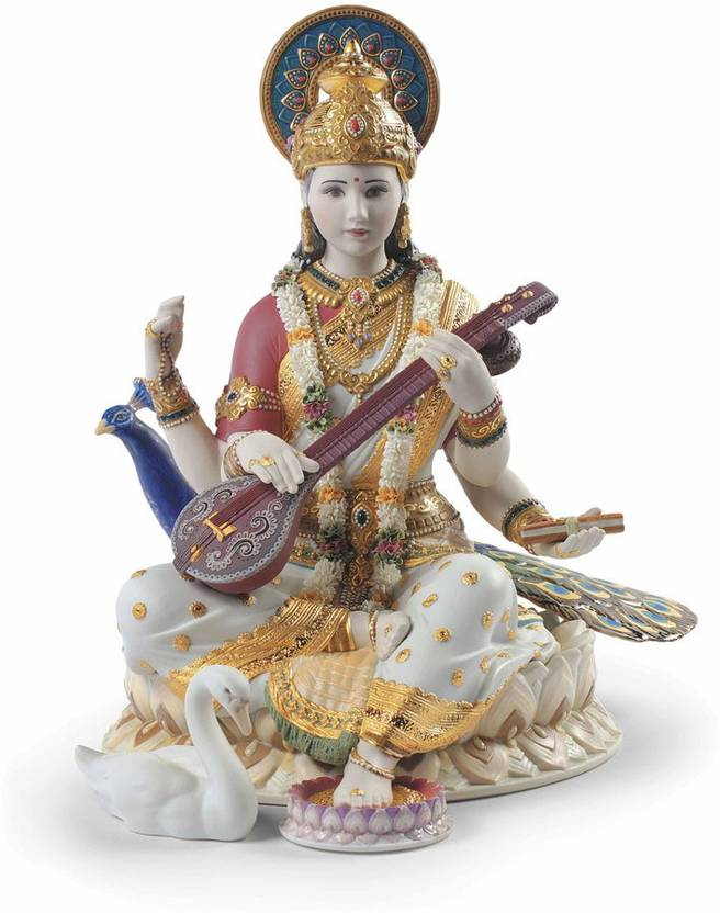 Tallenge Tallenge Saraswati Art Small Size Unframed Canvas