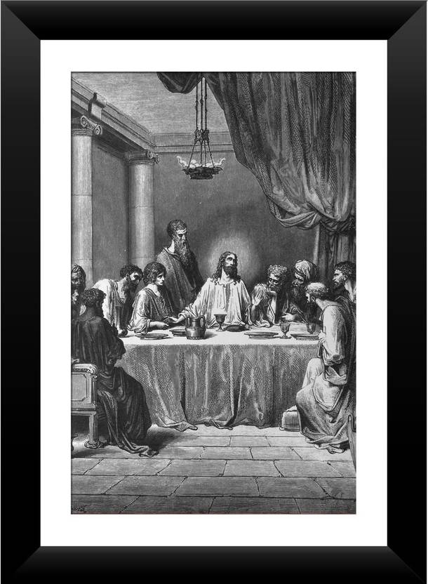 Wallmantra The Last Supper Wall Hanging Canvas Painting In Wallmantra The Last Supper Wall Hanging Canvas Painting