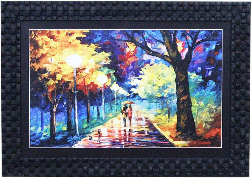 Craft Junction Lovely Scene Art Print Design Matt Textured Uv Digital Reprint 13 5 Inch X 9 5 Inch Painting