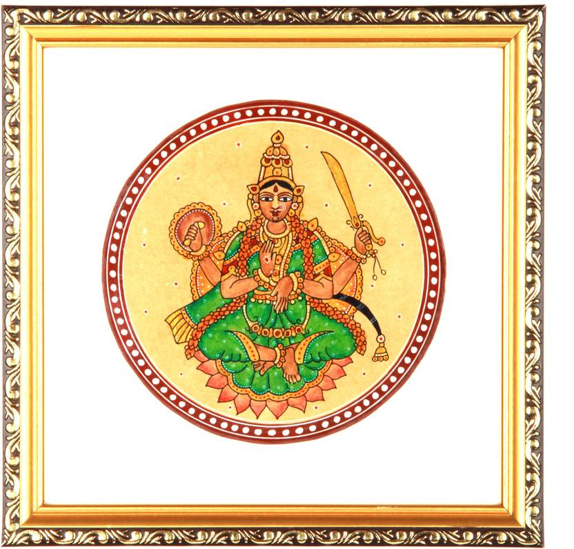 Adaa Ganjifa - Goddess Rudramma Devi Canvas Painting