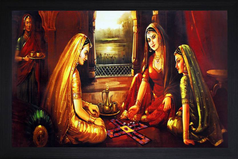 Saf Rajasthani Ink Painting Price In India Buy Saf Rajasthani