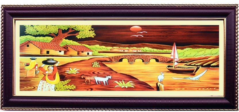 Shree Sai Lady Painting Glass Print Painting Price In India Buy