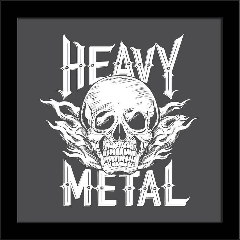 Artzfolio Heavy Metal Typography Framed Art Print Digital Reprint 5