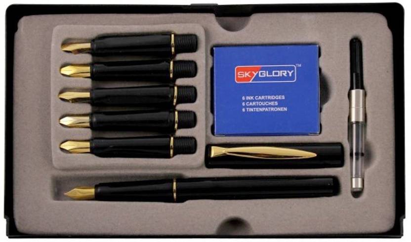 Sky gold calligraphy pen set price Clearance