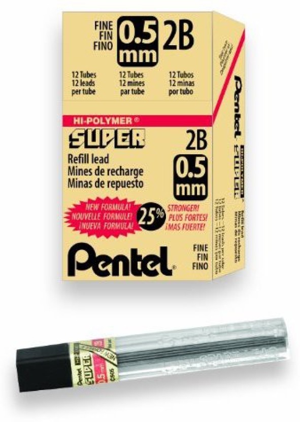 240x Faber-Castell Mechanical Pencil Refills Polymer Lead 0.7mm 2B 12 tubes